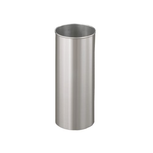 Umbrella Stand, Full Size, 23Hx9D, Satin Aluminum